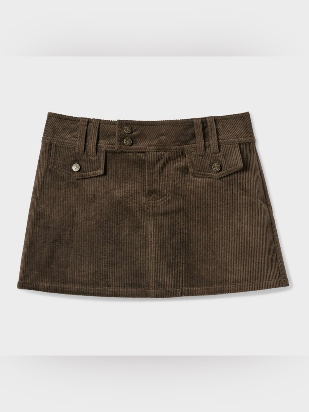 Delia’s Brown Corduroy Mini Skirt